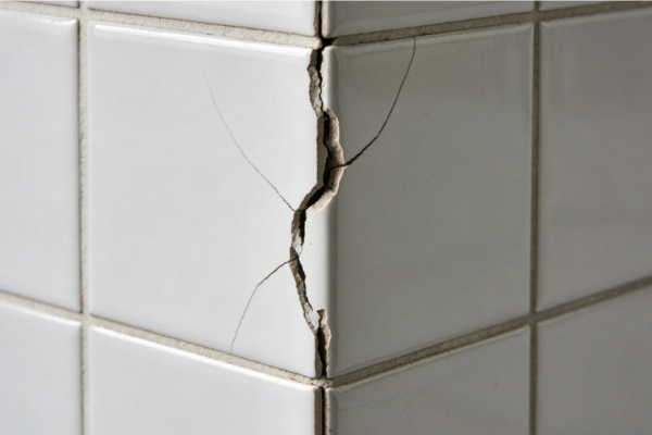 Proper Tile Installation with Spacers An installer laying tiles with cross-shaped spacers.