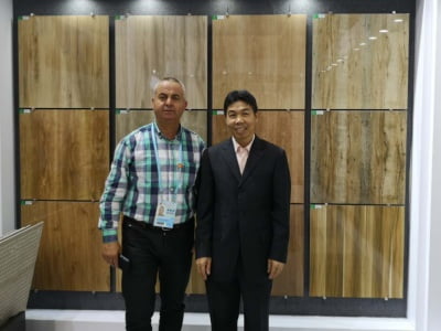 Office meeting with American distributors