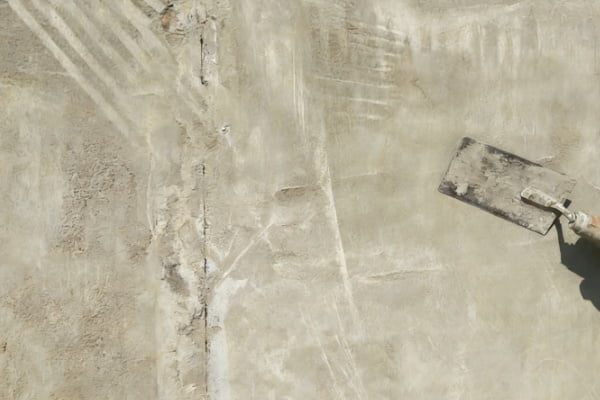 A clean wall prepared for flexi stone tile installation