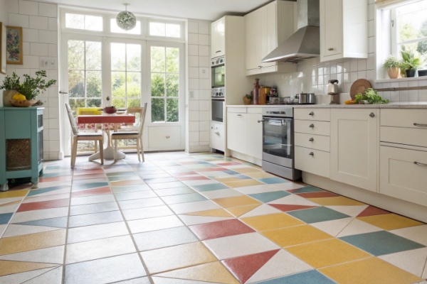 A bathroom and a kitchen with perfectly chosen porcelain tiles