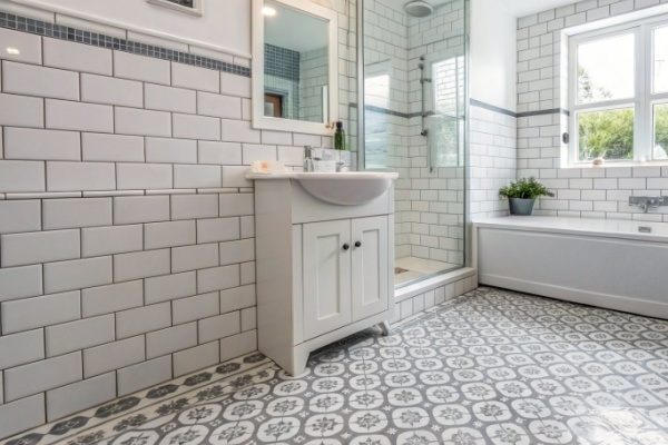 A technical specification sheet for porcelain tiles