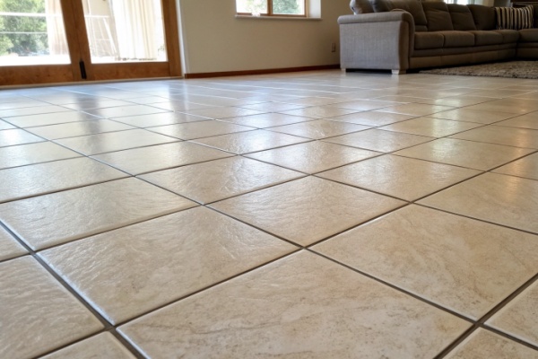 Gaps left between porcelain tiles before grouting