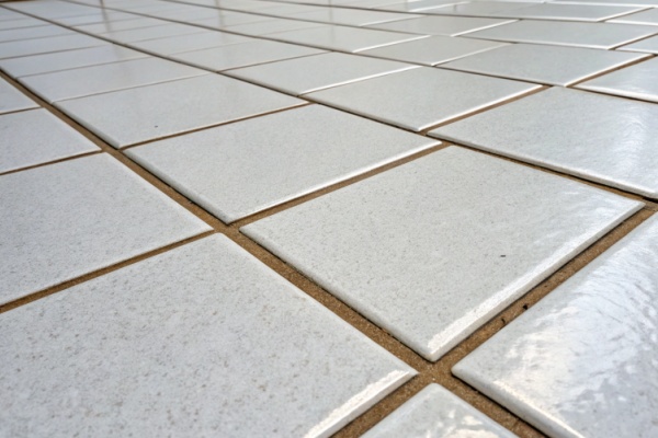 A comparison image showing a thin grout line next to a wider grout line