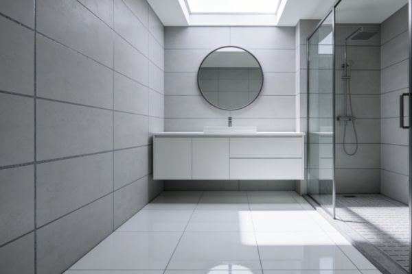 An outdoor patio with heavy-duty porcelain tiles