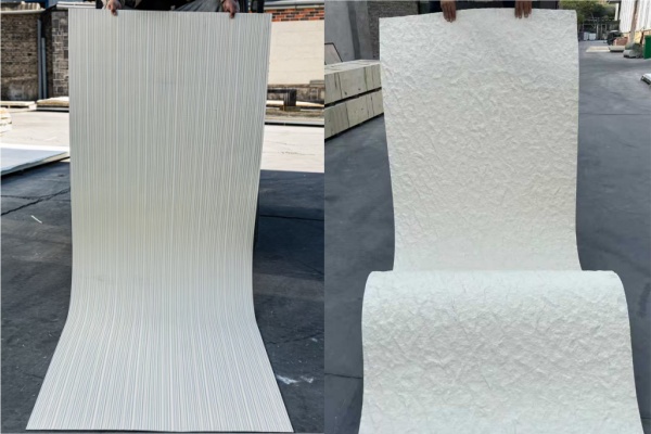 Raw materials for flexible stone