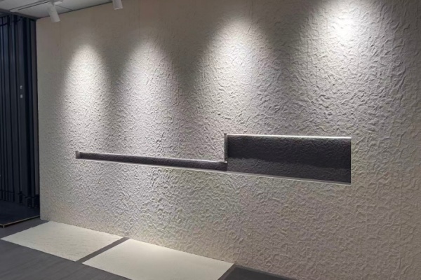 Interior design with a flexible stone accent wall