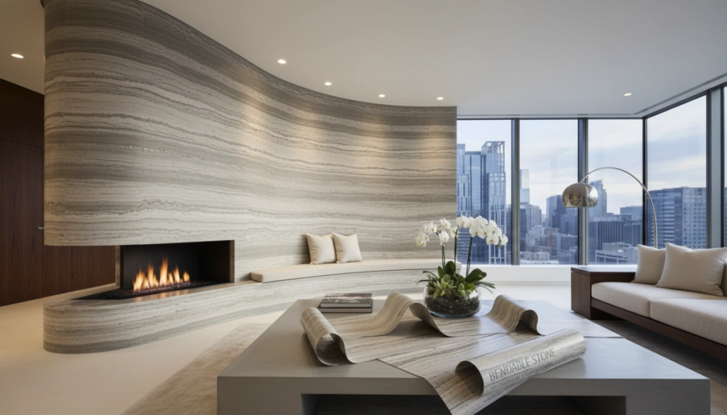 Biegbarer Stein Die Zukunft des flexiblen, langlebigen Designs