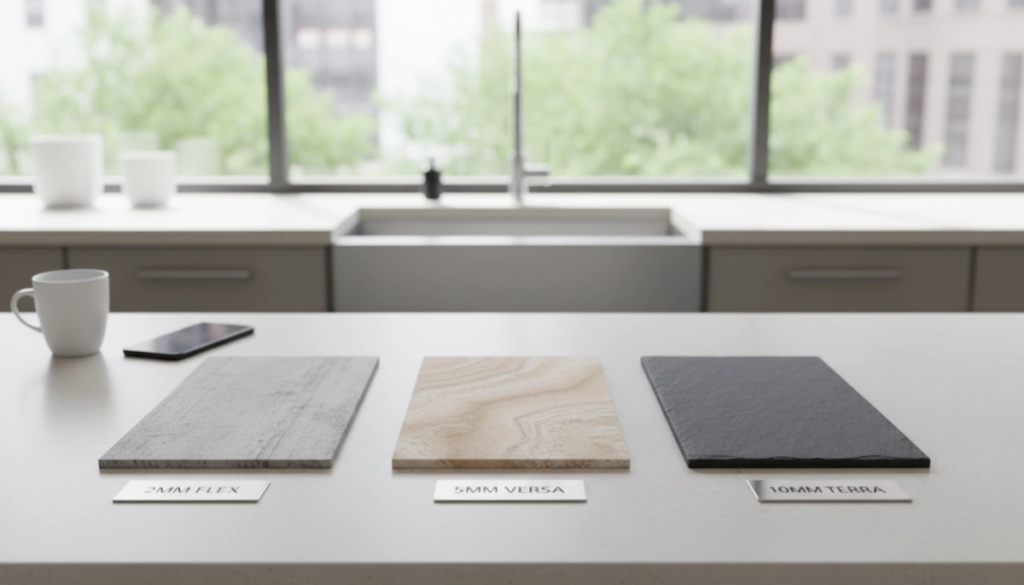 دليل سماكة لوح الحائط فليكس ستون للأحجام والاستخدامات