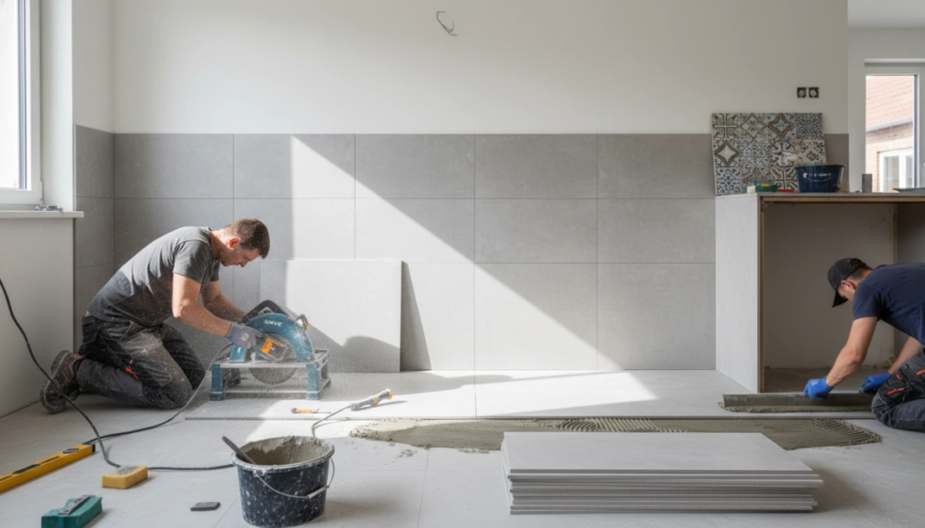 È più difficile installare le piastrelle in porcellana rispetto a quelle in ceramica?