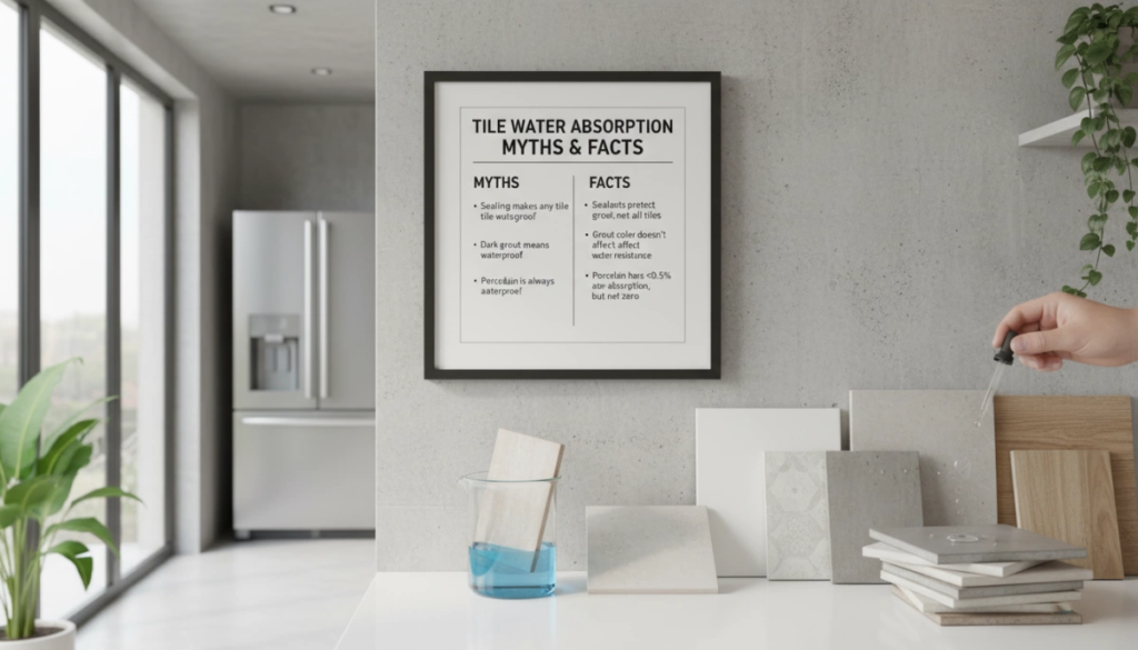 Wasseraufnahme und Fliesen Mythen Vs Fakten erklärt