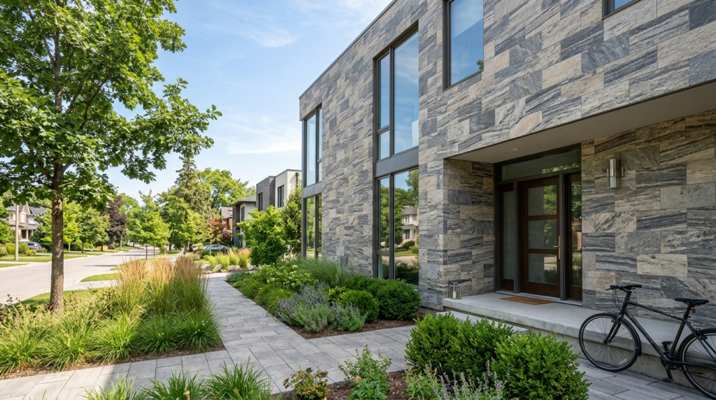 Flexible Stone Tiles Exterior Lightweight Durable Cladding