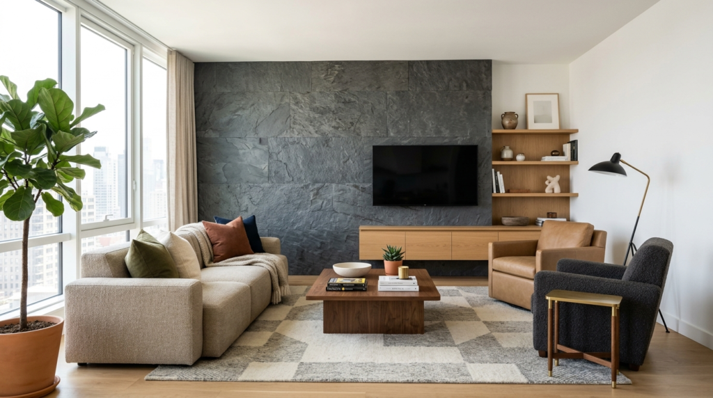 Living Room Flexible Stone Lightweight Luxury Wall Panels