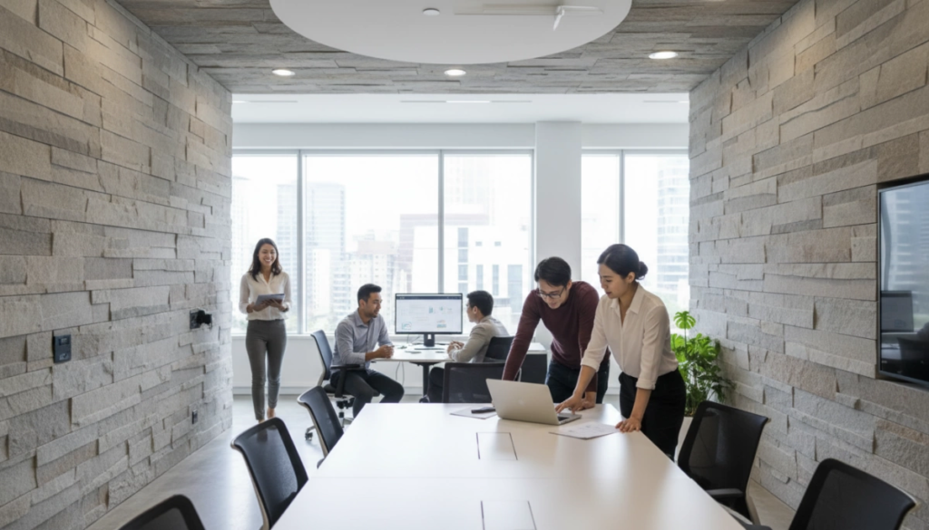 Office Building Flexible Stone Veneer Lightweight and Durable