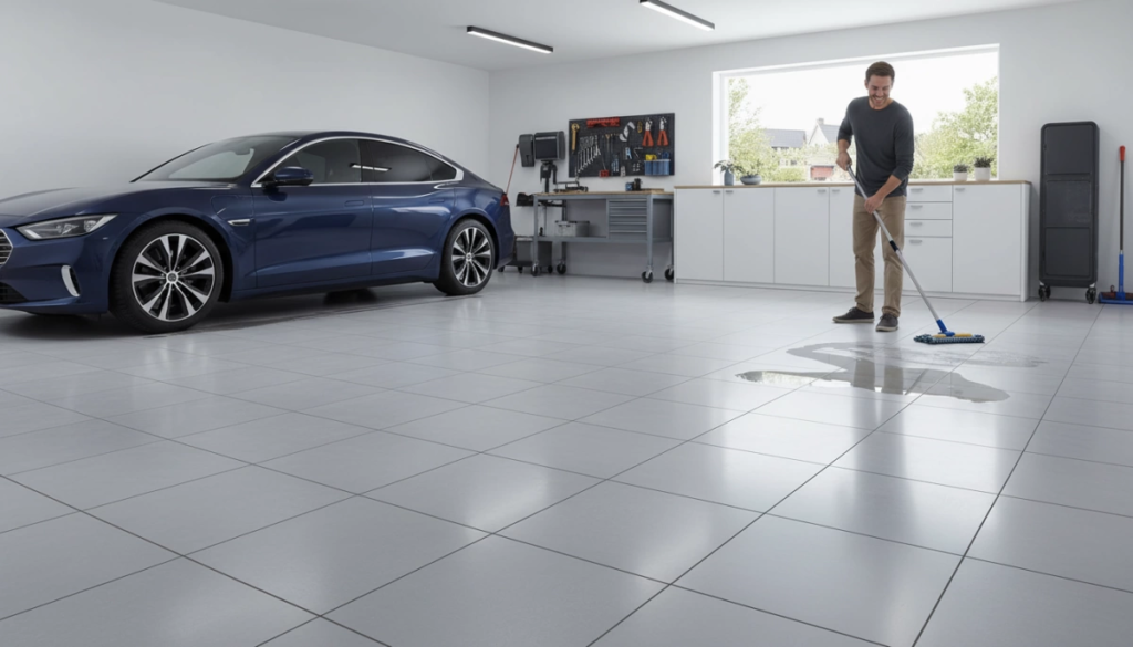 Porcelain Garage Floor Tiles Matibay Hindi Nasisira Madaling Alagaan