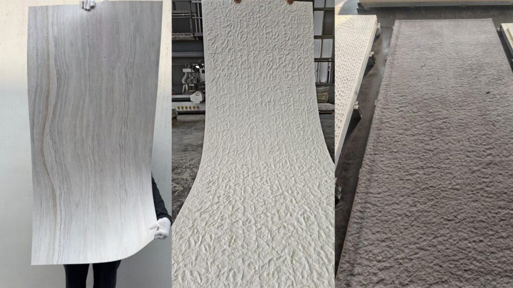 Outdoor Flexible Stone Tiles Thin Lightweight Weatherproof