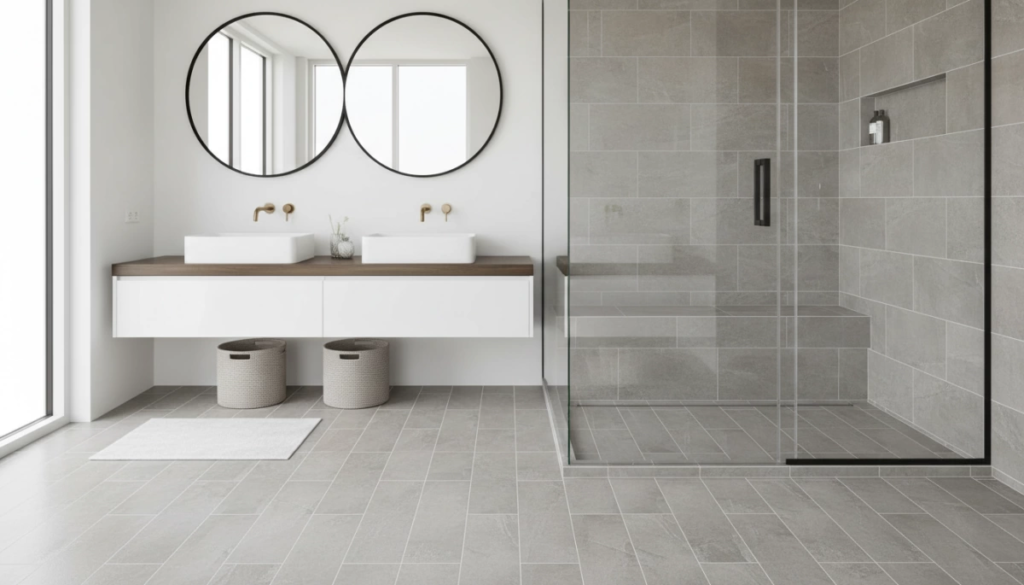 Guide du revêtement de sol en carrelage en porcelaine pour les salles de bains