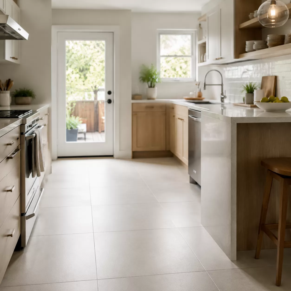 Le piastrelle grandi stanno bene in stanze e cucine piccole?