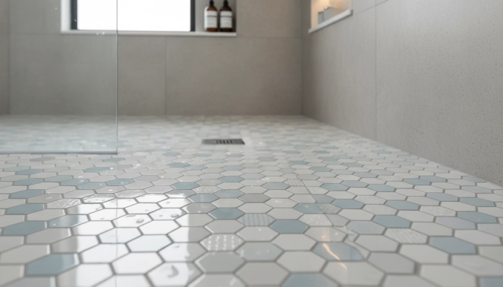 Carreau de mosaïque en porcelaine pour la sécurité et le style du sol de la douche
