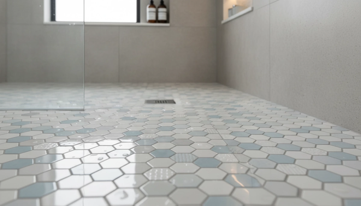 Carreau de mosaïque en porcelaine pour la sécurité et le style du sol de la douche