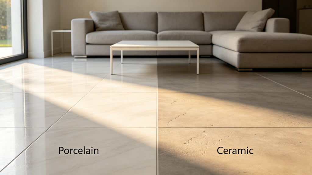 Différences entre la porcelaine et la carrelage en céramique et meilleures utilisations