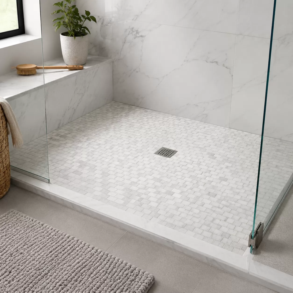 Guida all’acquisto delle piastrelle mosaico bianche per pavimenti doccia