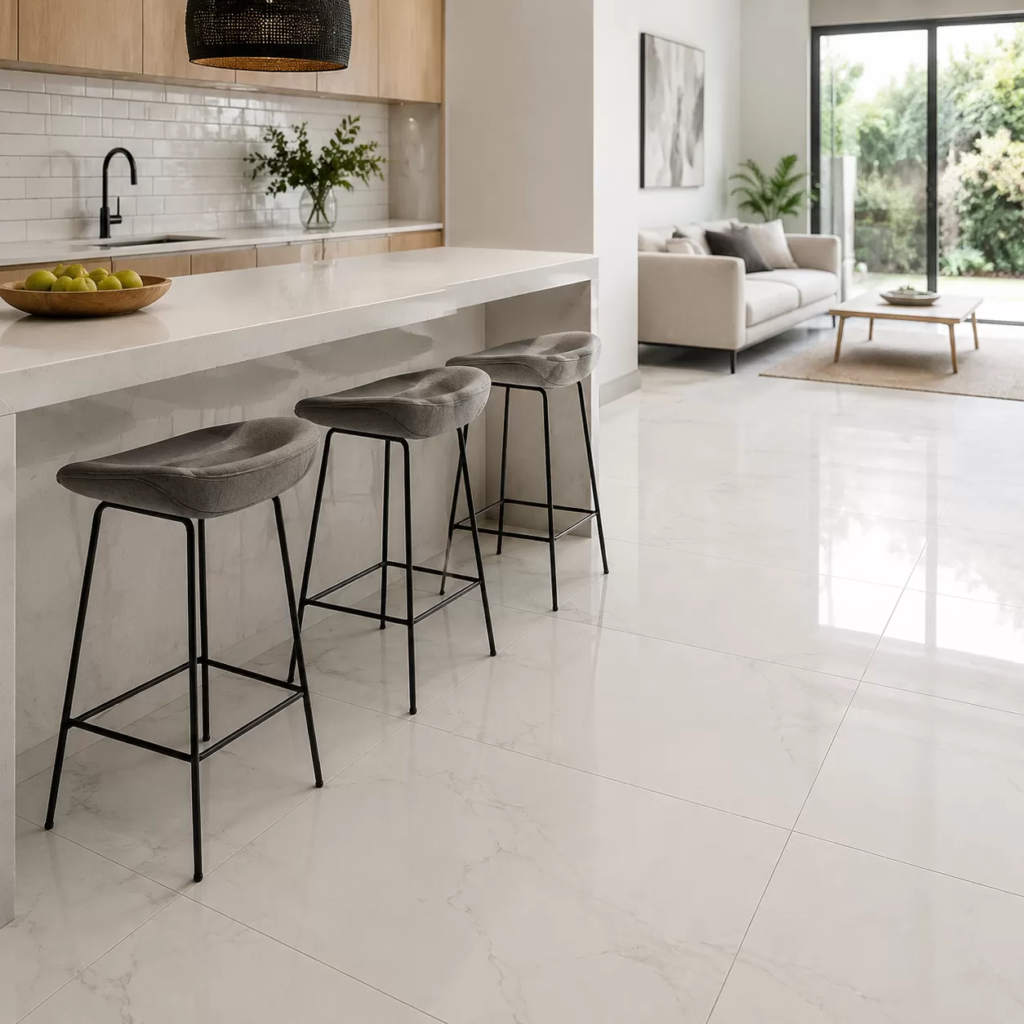 Puting Porcelain Tile para sa Sahig, Wall, Countertop, atbp.