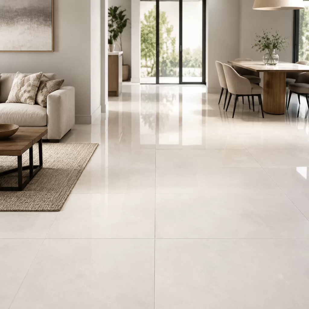 Harmony White Polished Porcelain Tile Guide and Benefits