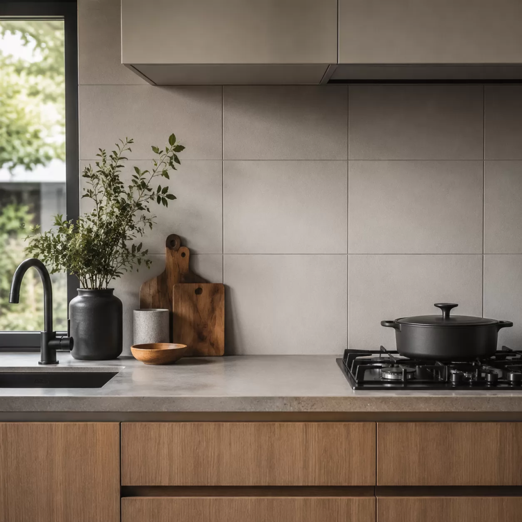 Is it worth it to use matte tiles in a kitchen wall?